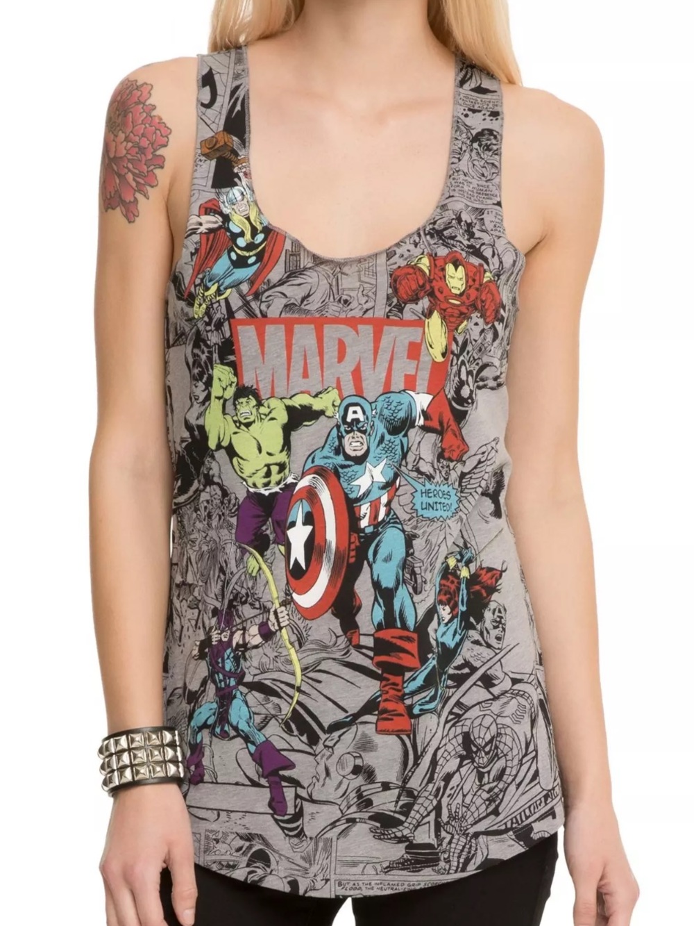 Marvel Comic Panel Tank Top - M
